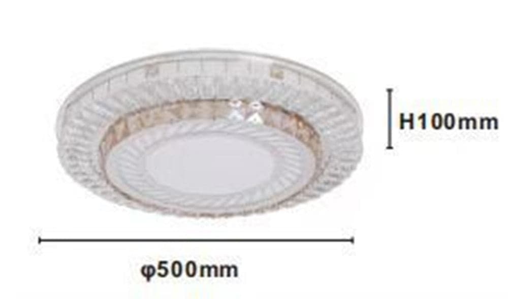 PLAFONIERA DA SOFFITTO 65W Ø50CM LED DESIGN A STRATI CON CRISTALLI LUCE FREDDA 71518 in Plafoniere Trade Shop italia - Napoli, commercioVirtuoso.it