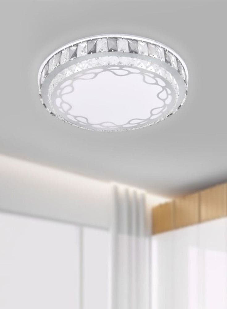 PLAFONIERA SOFFITTO 65W Ø50CM LED A STRATI CRISTALLI DECORO ASTRATTO LUCE FREDDA 33904 in Plafoniere Trade Shop italia - Napoli, commercioVirtuoso.it