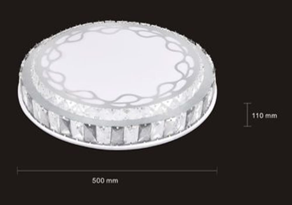 PLAFONIERA SOFFITTO 65W Ø50CM LED A STRATI CRISTALLI DECORO ASTRATTO LUCE FREDDA 33904 in Plafoniere Trade Shop italia - Napoli, commercioVirtuoso.it
