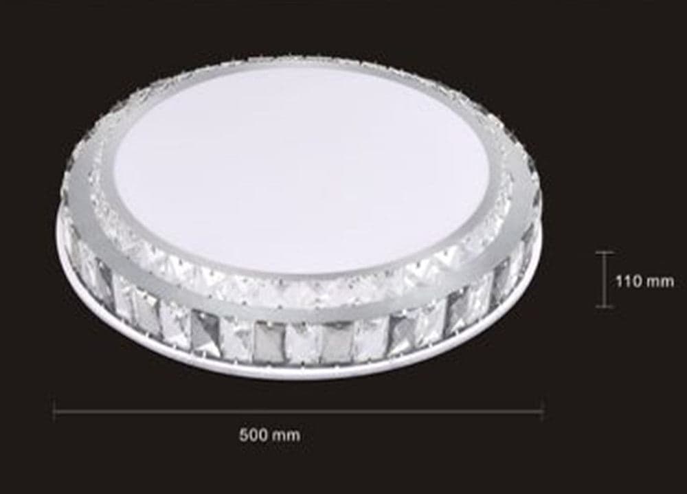 PLAFONIERA SOFFITTO 65W Ø50CM LED DESIGN A STRATI CRISTALLI ROTONDO LUCE FREDDA 48316 in Plafoniere Trade Shop italia - Napoli, commercioVirtuoso.it
