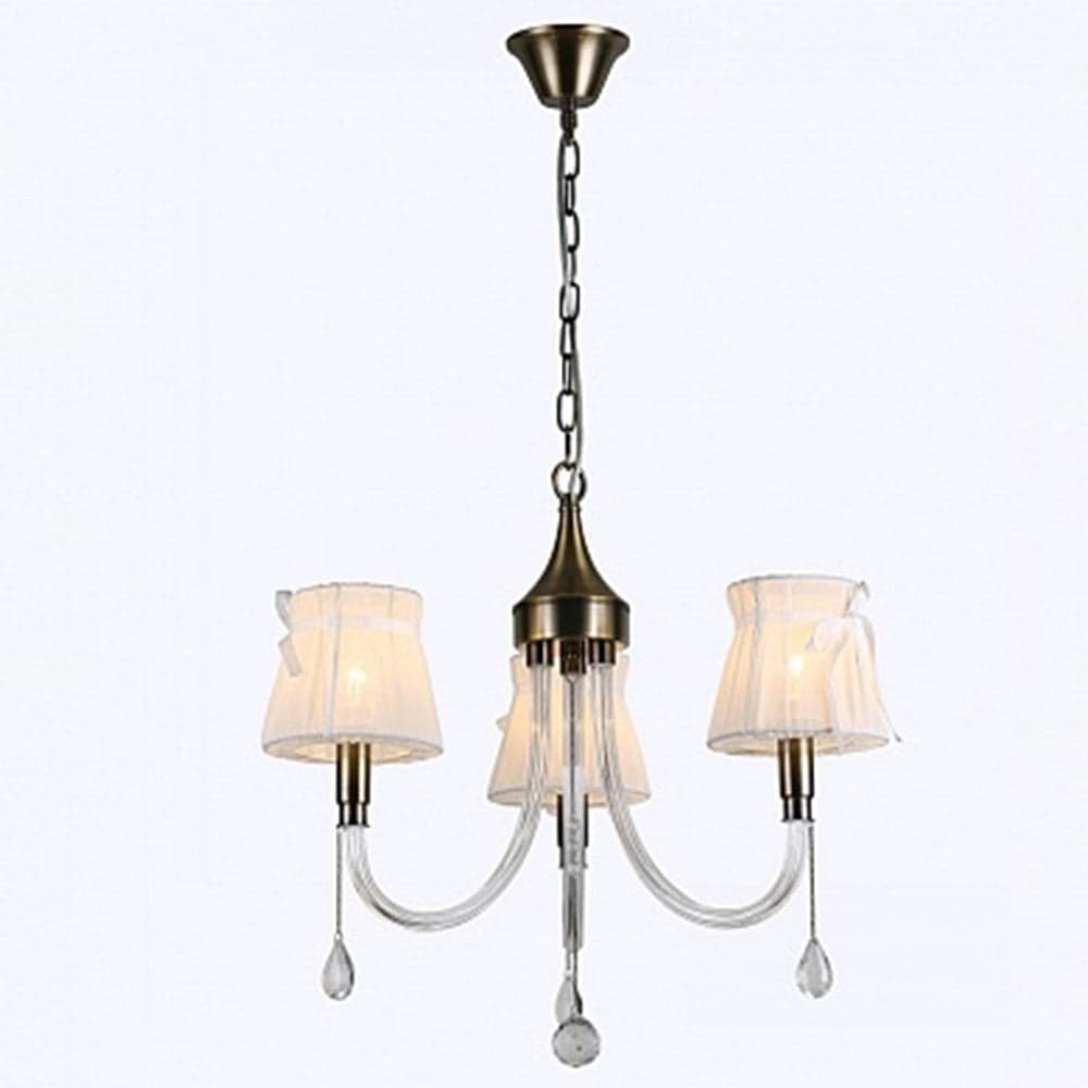LAMPADARIO CLASSICO BRONZO BIANCO A 3 BRACCI LAMPADA DA SOFFITTO A SOSPENSIONE 92402 in Lampade a sospensione Trade Shop italia - Napoli, commercioVirtuoso.it