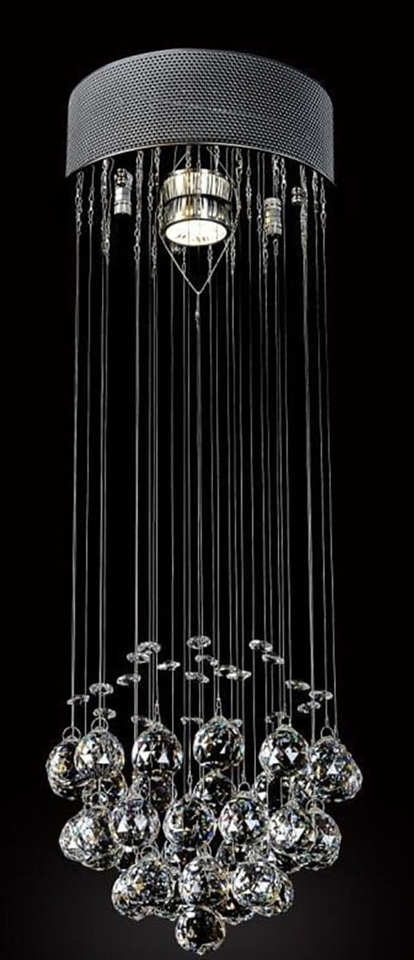 LAMPADARIO CON CRISTALLI GOCCIA DA SOFFITTO LAMPADA GU10 PENDENTE SOSPENSIONE 90620 in Lampadari Trade Shop italia - Napoli, commercioVirtuoso.it