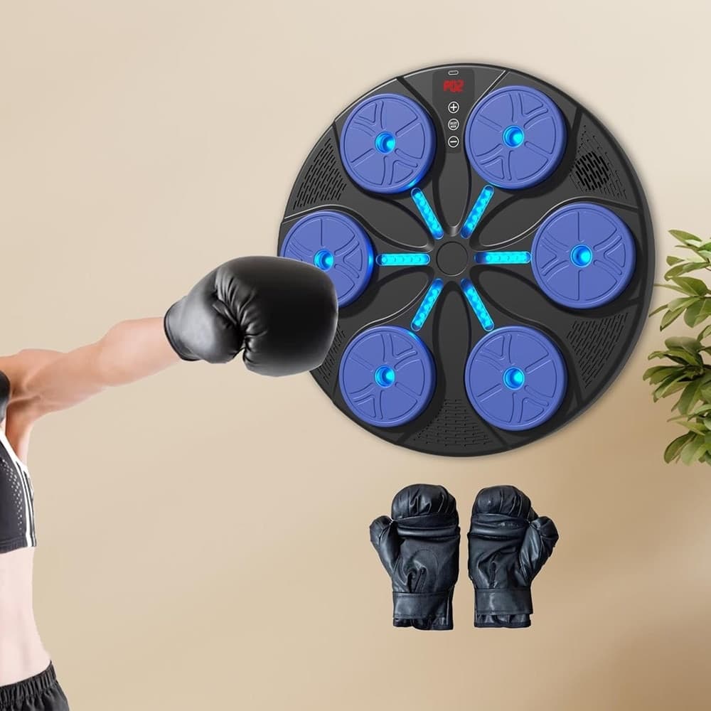 MACCHINA DA BOXE MUSICALE DA PARETE KICKBOXING ESERCIZIO ATTREZZATURA DA ALLENAMENTO in Set da palestra Trade Shop italia - Napoli, commercioVirtuoso.it