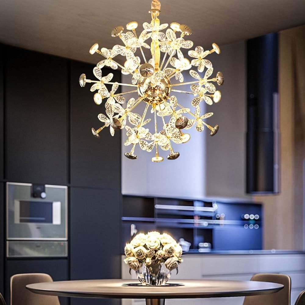 LAMPADARIO CIRCOLARE CREATIVO A PETALO CRISTALLO ILLUMINAZIONE LAMPADA CAMERA 92075 in Lampadari Trade Shop italia - Napoli, commercioVirtuoso.it