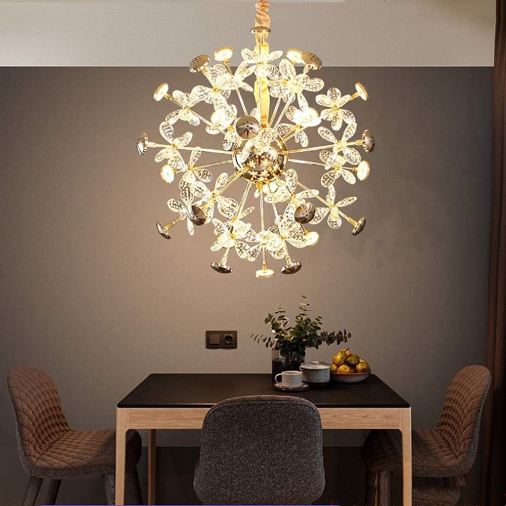 LAMPADARIO CIRCOLARE CREATIVO A PETALO CRISTALLO ILLUMINAZIONE LAMPADA CAMERA 92075 in Lampadari Trade Shop italia - Napoli, commercioVirtuoso.it