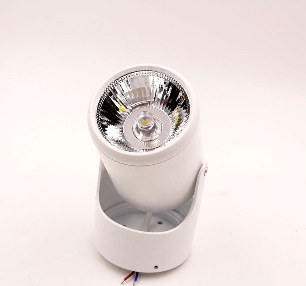 FARETTO ORIENTABILE TRACK SPOTLIGHT 7W BIANCO SUPPORTO MURO SOFFITTO LUCE 4500K 86111 in Faretti da soffitto Trade Shop italia - Napoli, commercioVirtuoso.it