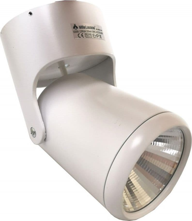FARETTO ORIENTABILE TRACK SPOTLIGHT 15W BIANCO SUPPORTO MURO SOFFITTO LUCE 4000K 86142 - 5