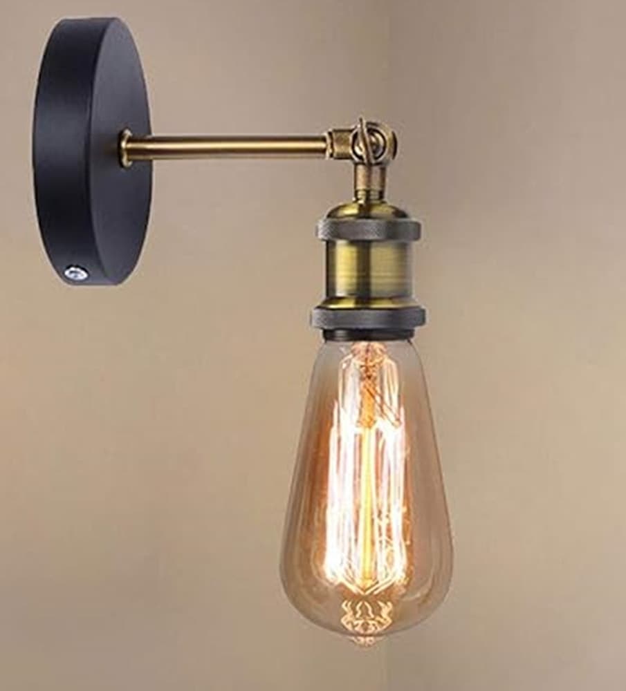 APPLIQUE DA PARETE LAMPADA VINTAGE INDUSTRIALE LUCE REGOLABILE PORTALAMPADA E27 13868 in Applique Trade Shop italia - Napoli, commercioVirtuoso.it