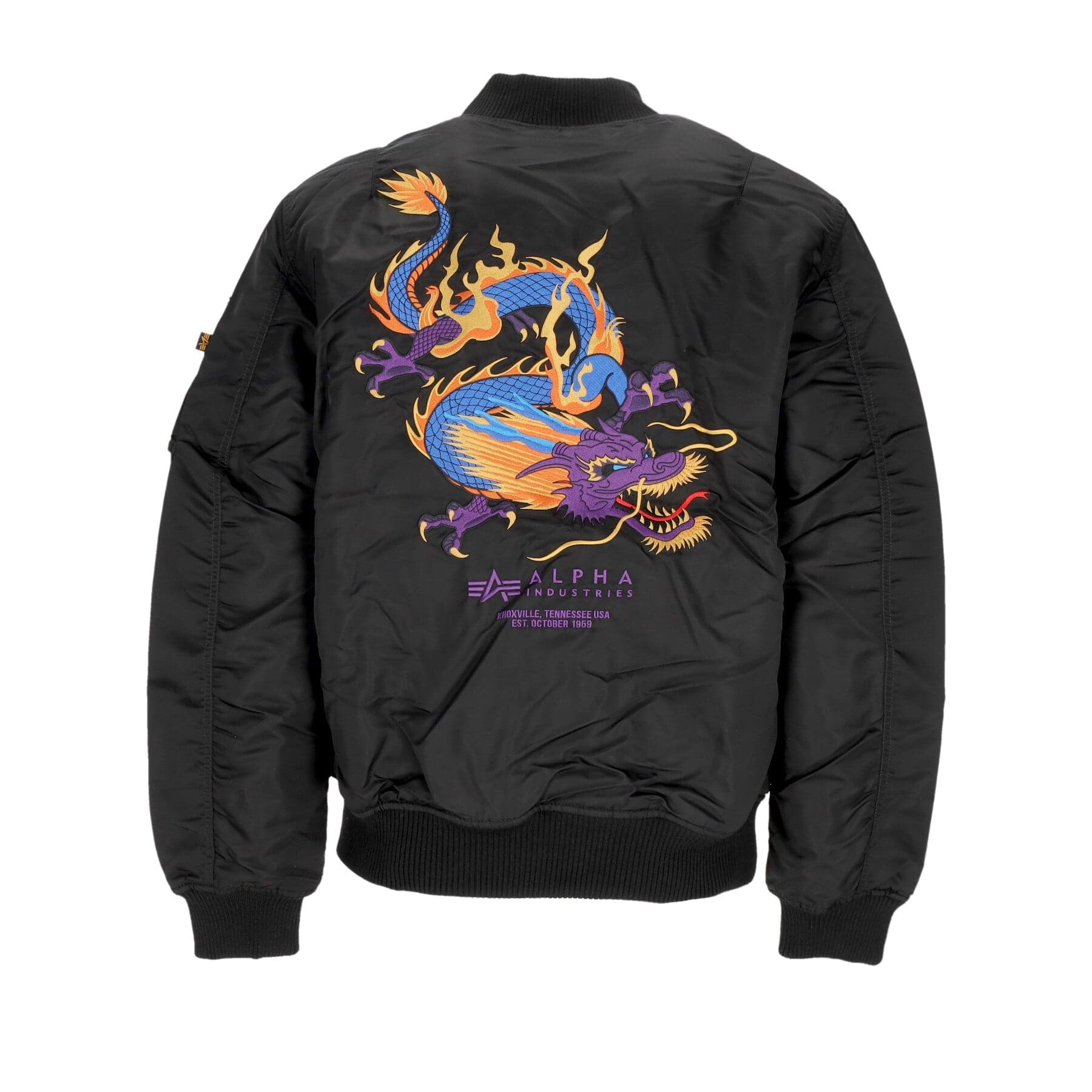 ALPHA INDUSTRIES Giubbotto Bomber Uomo Ma-1 Dragon Emb Black da uomo in Giacche Drestige - Casamassima, commercioVirtuoso.it