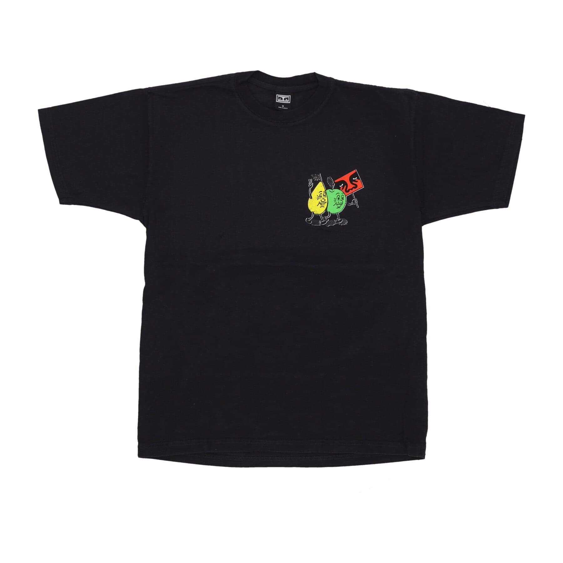 OBEY Maglietta Uomo Peaceful Protest Heavy Weight Classic Tee Vintage Black da uomo in T-Shirt Drestige - Casamassima, commercioVirtuoso.it