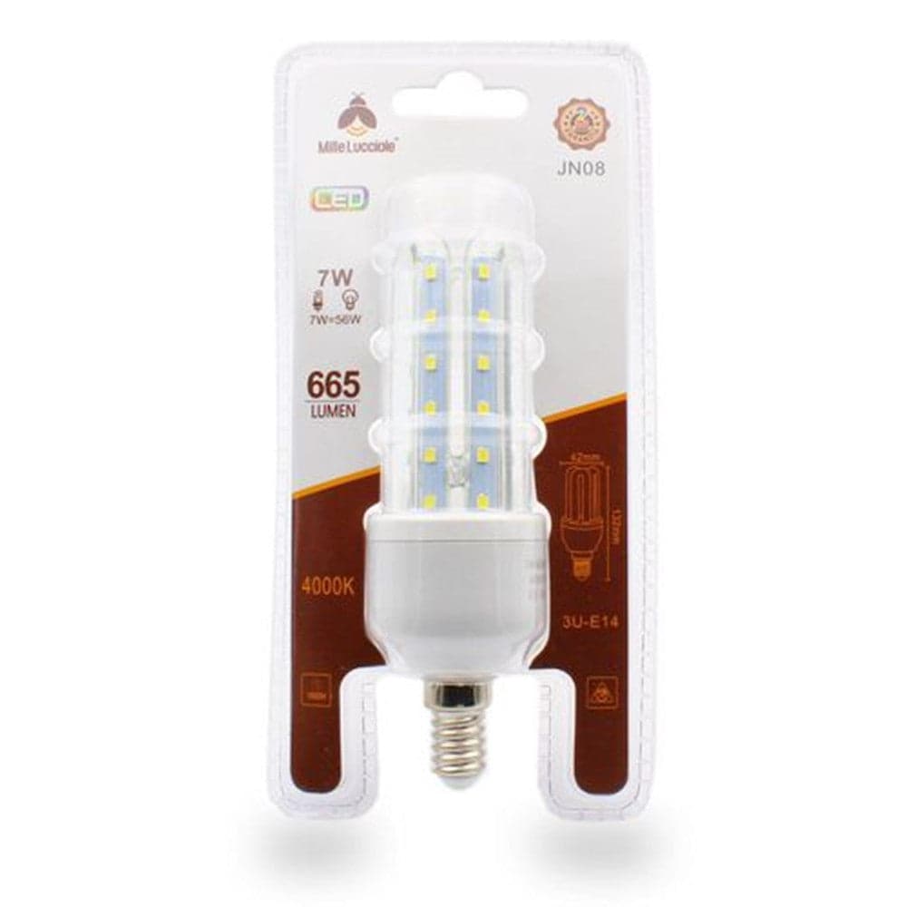 LAMPADINA LED E14 7W 3U JN08 LUCE TUBOLARE TUBO LINEARE LUCE NATURALE 4000K 665LM 87163 in Lampadine a LED Trade Shop italia - Napoli, commercioVirtuoso.it