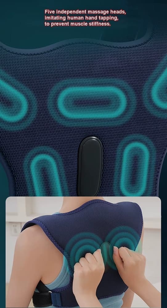 MASSAGGIATORE WIRELESS RISCALDANTE PER SCHIENA SPALLE 3 LIVELLI SOLLIEVO DOLORE in Cuscini per massaggi elettrici Trade Shop italia - Napoli, commercioVirtuoso.it