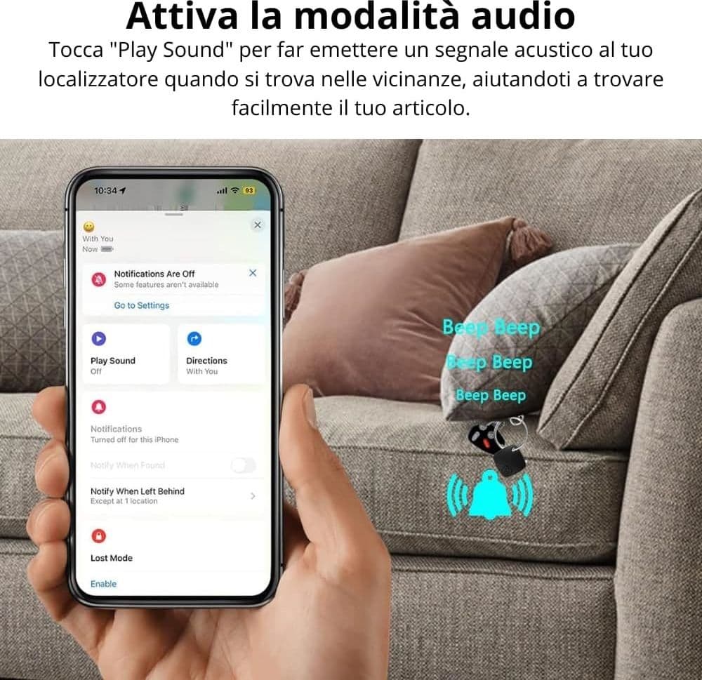 AIR TRACKER TAG 2PZ SMART TAG LOCALIZZATORE ALLARME SONORO 100DB BATTERIA KEY FINDER in Trova oggetti Trade Shop italia - Napoli, commercioVirtuoso.it