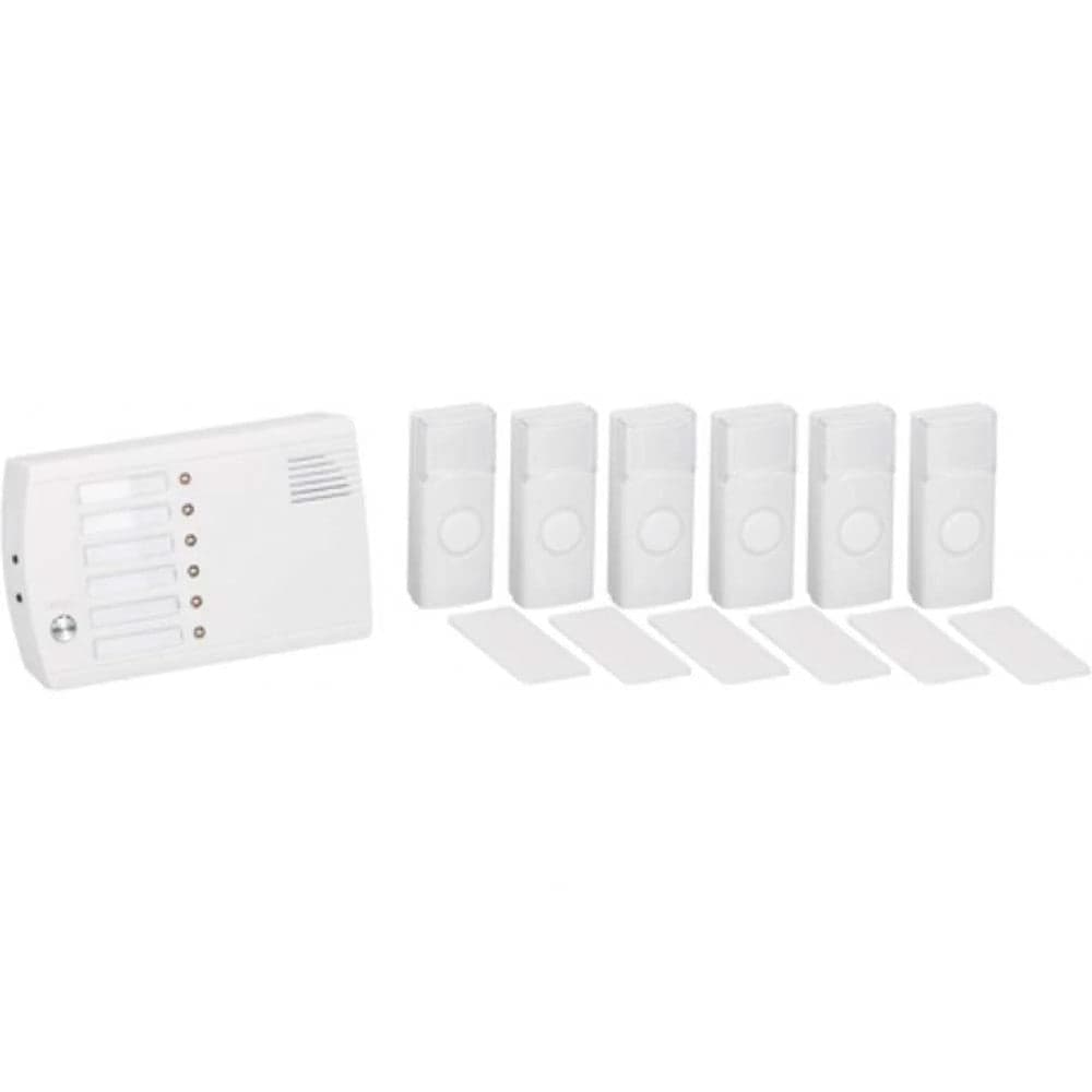 SISTEMA INTERFONO CAMPANELLO WIRELESS SENZA FILI CASA 6 CANALI 36 MELODIE IP44 in Citofoni Trade Shop italia - Napoli, commercioVirtuoso.it