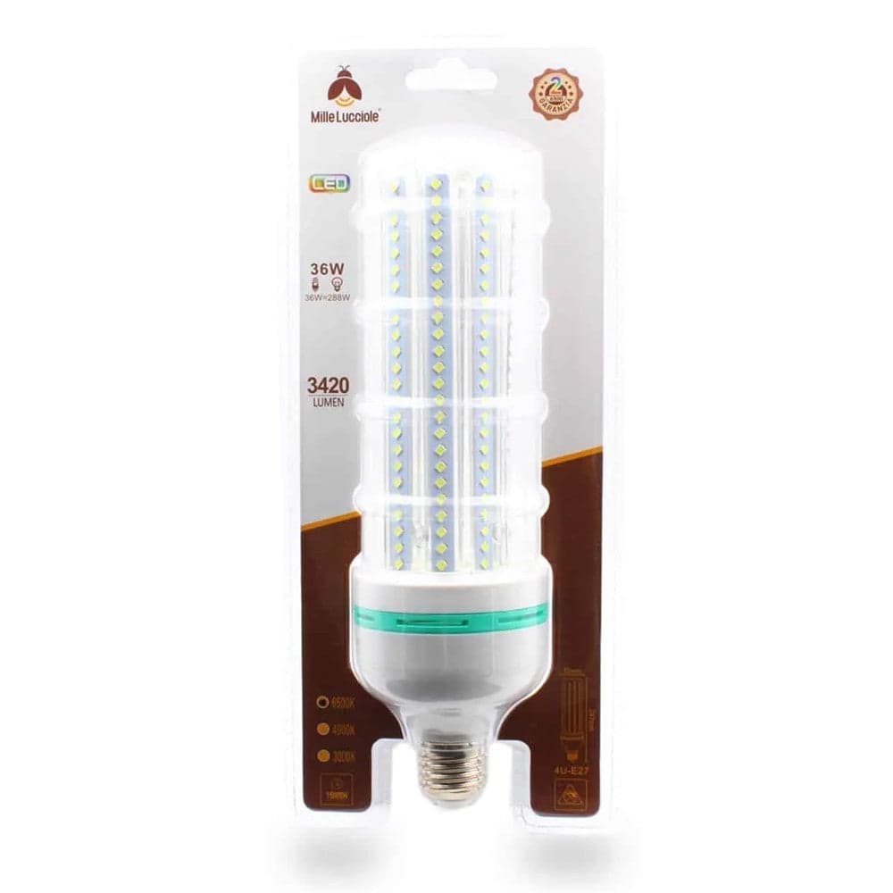 LAMPADINA LED E27 36W 4U 3420LM TUBOLARE TUBO LINEARE LUCE FREDDA NATURALE CALDA in Lampadine a LED Trade Shop italia - Napoli, commercioVirtuoso.it