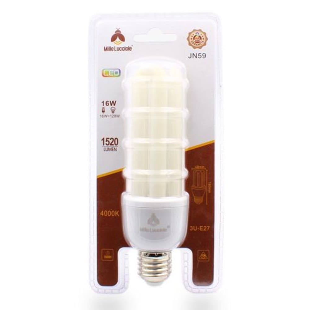 LAMPADINA LED E27 16 W 3U TUBOLARE OPACA 1520LM LUCE CALDA 3000K NATURALE 4000K in Lampadine a LED Trade Shop italia - Napoli, commercioVirtuoso.it