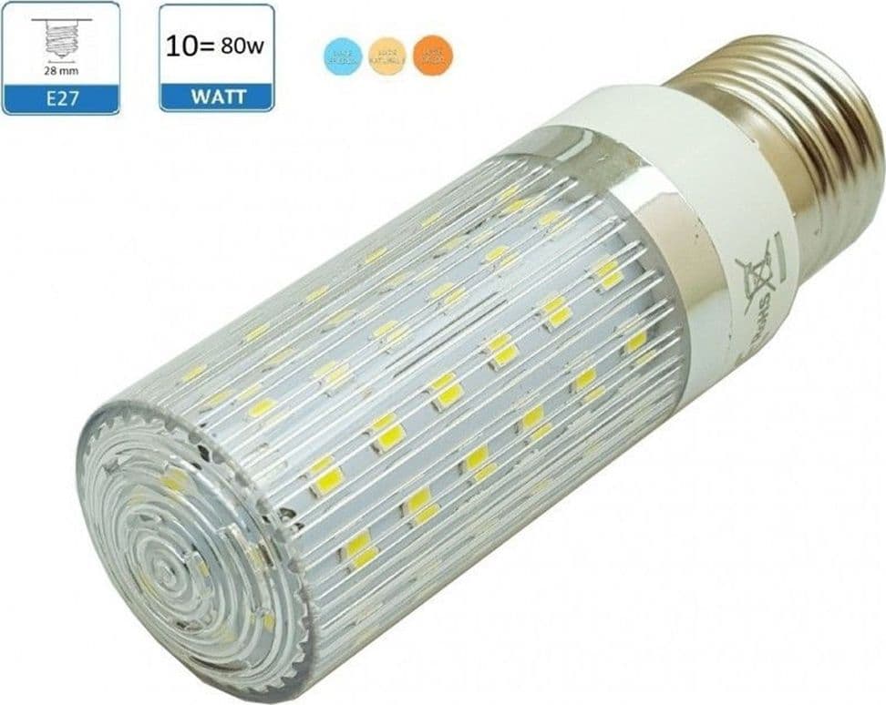 LAMPADINA LED E27 10W TUBO MAIS LUCE CALDA 3000K NATURALE 4000K ILLUMINAZIONE LED in Lampadine a LED Trade Shop italia - Napoli, commercioVirtuoso.it