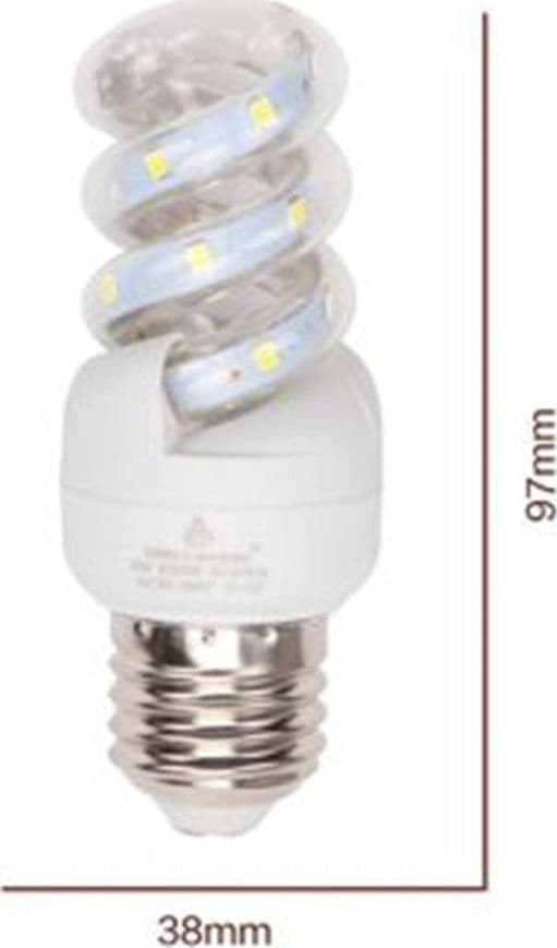 LAMPADINA LED E27 3 W 285LM TORTIGLIONE VORTICE SPIRALE LUCE FREDDA 6500K 91962 in Lampadine a LED Trade Shop italia - Napoli, commercioVirtuoso.it