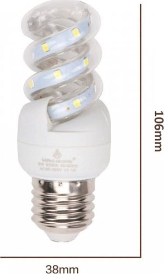 LAMPADINA LED E27 7W 665LM TORTIGLIONE VORTICE SPIRALE LUCE FREDDA NATURALE CALDA in Lampadine a LED Trade Shop italia - Napoli, commercioVirtuoso.it