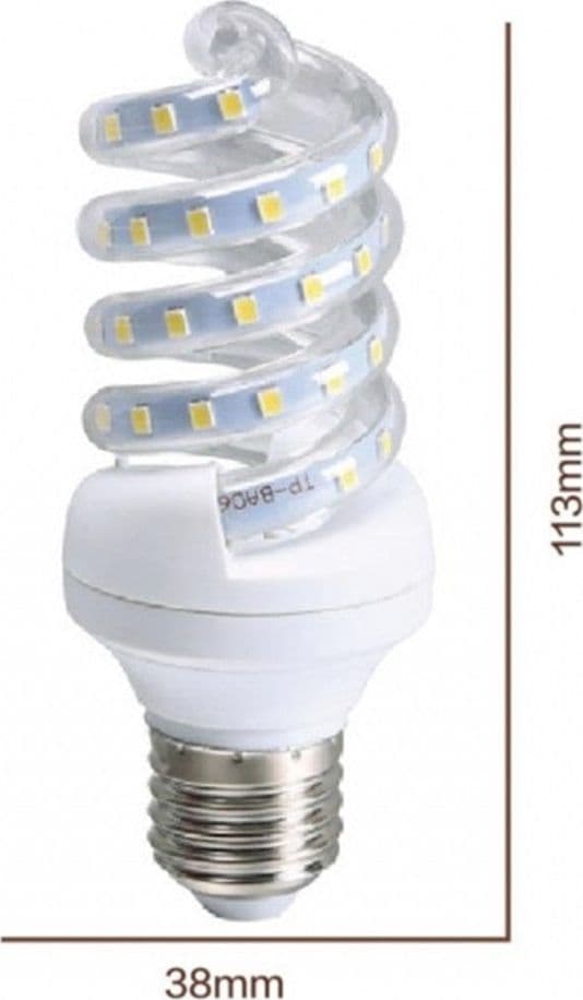 LAMPADINA LED E27 9W 885LM TORTIGLIONE VORTICE SPIRALE LUCE FREDDA NATURALE CALDA in Lampadine a LED Trade Shop italia - Napoli, commercioVirtuoso.it