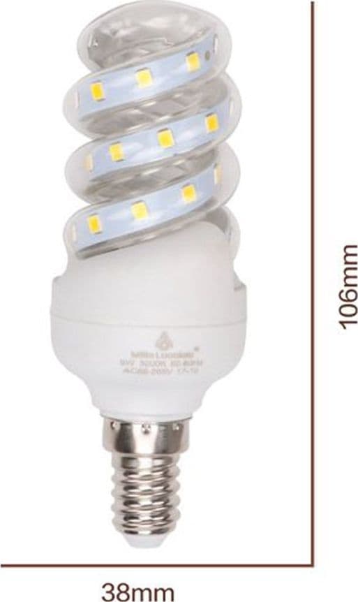 LAMPADINA LED 5 W E14 475LM SPIRALE LUCE CALDA 3000K NATURALE 4000K FREDDA 6500K in Lampadine a LED Trade Shop italia - Napoli, commercioVirtuoso.it
