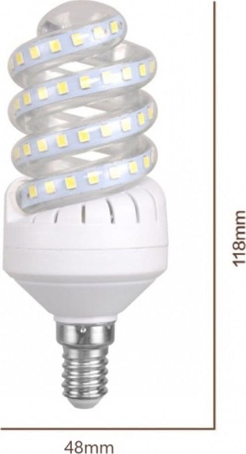 LAMPADINA LED 13 WATT E14 1235LM SPIRALE VORTICE LUCE NATURALE 4000K CALDA 3000K in Lampadine a LED Trade Shop italia - Napoli, commercioVirtuoso.it