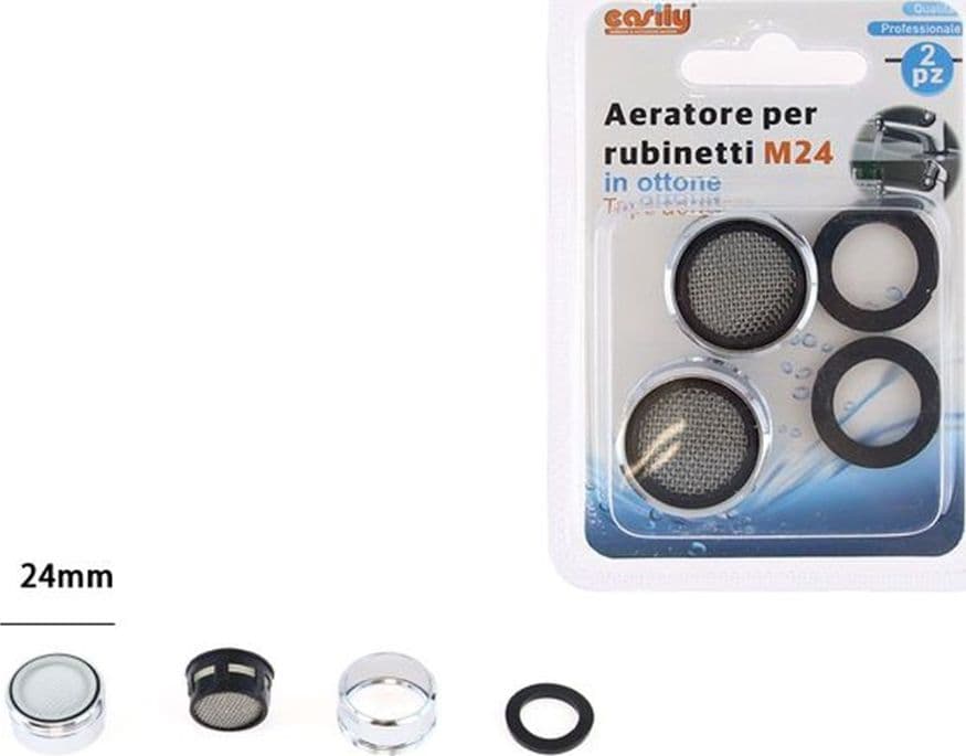 SET 2PZ AERATORE RUBINETTI FILTRO ROMPIGETTO LAVANDINO BAGNO CUCINA M24 IN OTTONE 87994 in Aeratori Trade Shop italia - Napoli, commercioVirtuoso.it