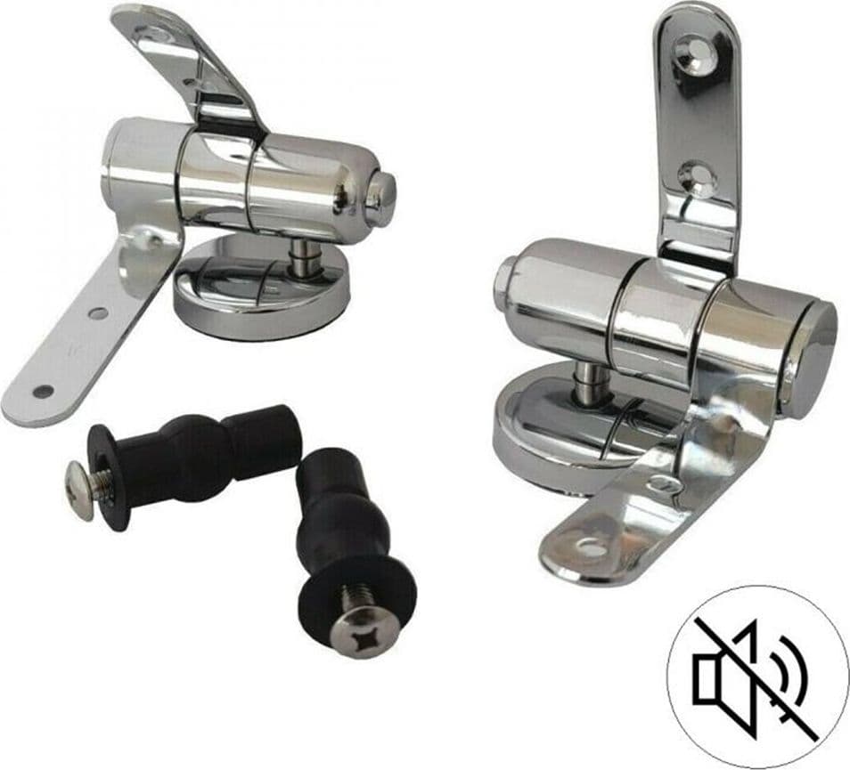 CERNIERE PER WC SUPPORTI COPRIWATER UNIVERSALI CON CHIUSURA SOFT AMMORTIZZATA 79573 in Sedili WC Trade Shop italia - Napoli, commercioVirtuoso.it