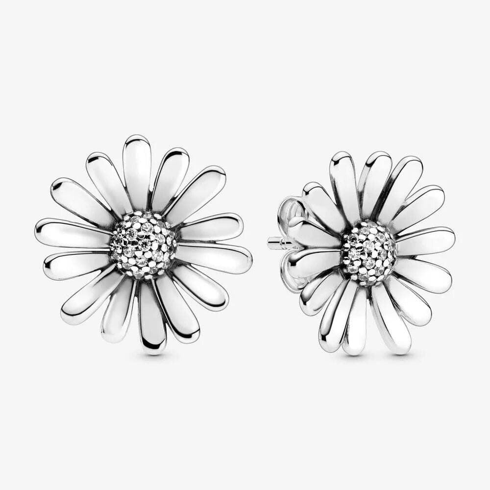 Pandora Orecchini a lobo Margherita con pavé