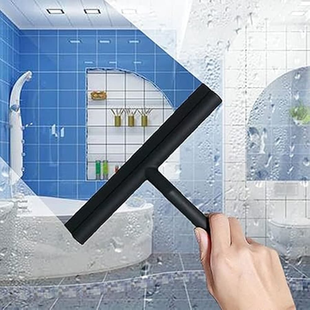 SET 3PZ TERGIVETRO PER DOCCIA GANCIO DOPPIO PER PORTA BOX APPENDINO ADESIVO NERO 87833 in Ganci portasciugamani Trade Shop italia - Napoli, commercioVirtuoso.it