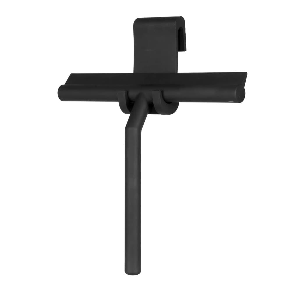 SET 3PZ TERGIVETRO PER DOCCIA GANCIO DOPPIO PER PORTA BOX APPENDINO ADESIVO NERO 87833 in Ganci portasciugamani Trade Shop italia - Napoli, commercioVirtuoso.it