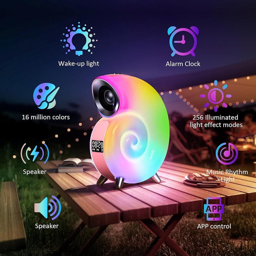 LAMPADA DA TAVOLO INTELLIGENTE SVEGLIA LUCE LED BLUETOOTH MUSICA PER ADULTI BAMBINI in Sveglie Trade Shop italia - Napoli, commercioVirtuoso.it