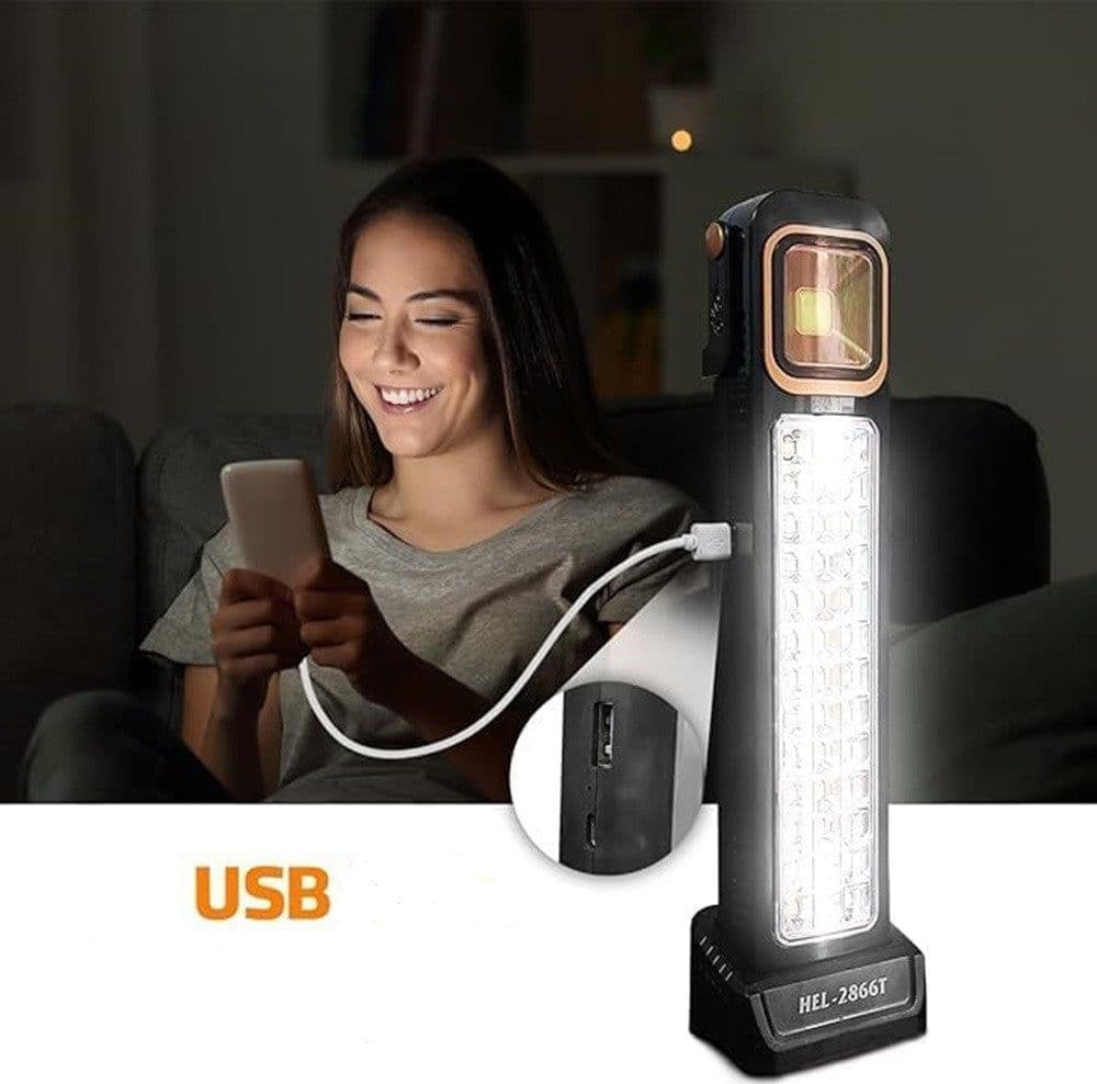 LUCE DI EMERGENZA SOLARE RICARICABILE HEL-2866T 30W LED CON TECNOLOGIA INTELLIGENTE in Faretti Trade Shop italia - Napoli, commercioVirtuoso.it