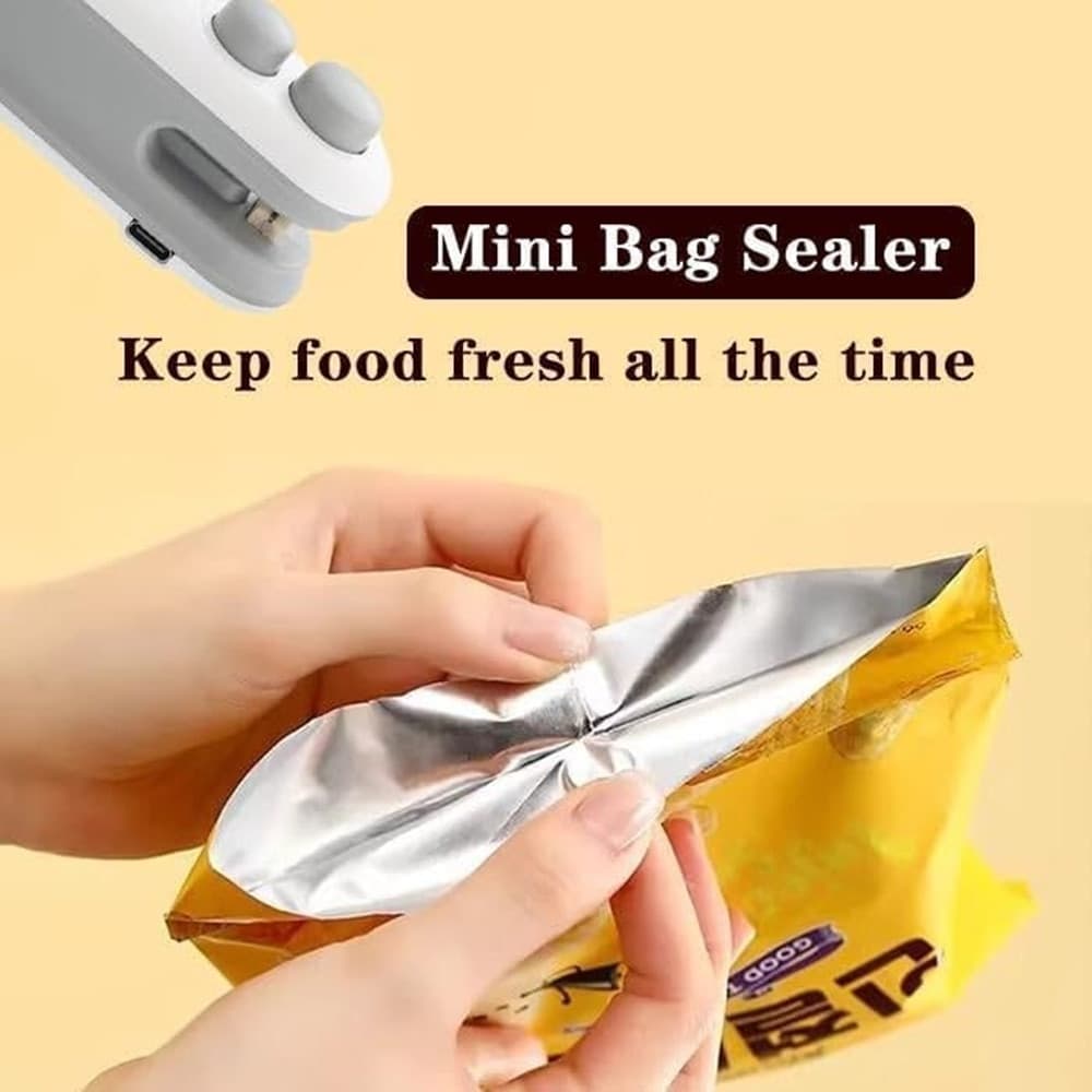 MINI SIGILLANTE 2 IN 1 USB RICARICABILE PORTATILE PER SIGILLARE SACCHETTI ALIMENTI in Macchine sottovuoto per alimenti Trade Shop italia - Napoli, commercioVirtuoso.it