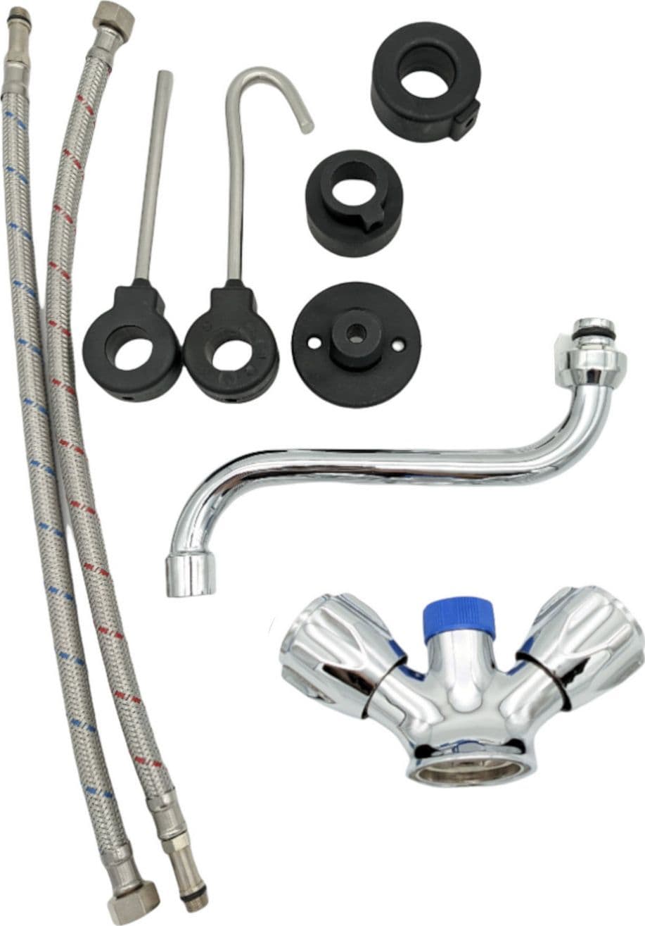Rubinetto per cucina industriale professionale completo in ottone in Rubinetti per lavelli da cucina BagnoClic.it - Pregnana Milanese, commercioVirtuoso.it