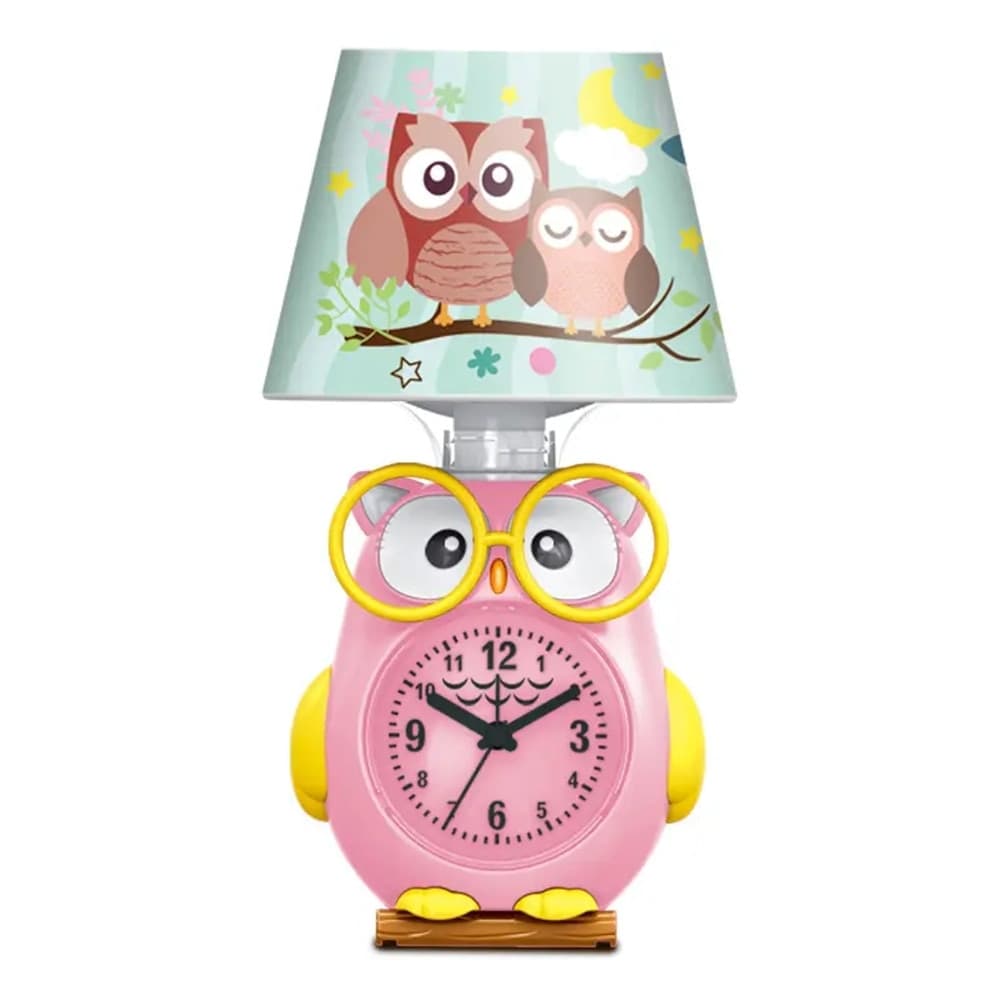 LAMPADA DA SCRIVANIA CON OROLOGIO INTEGRATO A FORMA DI GUFO STANZA BAMBINI 13X26CM in Lampade da tavolo e abat-jour Trade Shop italia - Napoli, commercioVirtuoso.it