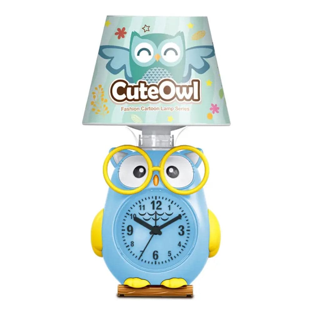 LAMPADA DA SCRIVANIA CON OROLOGIO INTEGRATO A FORMA DI GUFO STANZA BAMBINI 13X26CM in Lampade da tavolo e abat-jour Trade Shop italia - Napoli, commercioVirtuoso.it