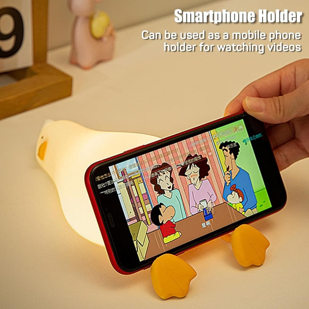 LUCE NOTTURNA FORMA ANATRA SDRAIATA IN SILICONE LAMPADA RICARICABILE USB A LED TOUCH in Luci notturne per bambini Trade Shop italia - Napoli, commercioVirtuoso.it