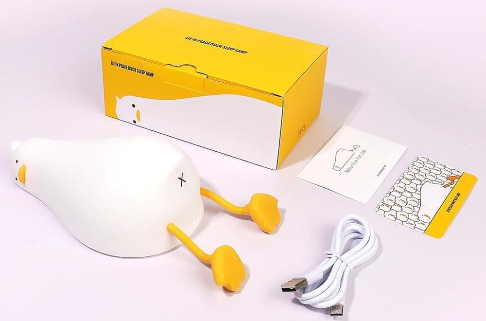 LUCE NOTTURNA FORMA ANATRA SDRAIATA IN SILICONE LAMPADA RICARICABILE USB A LED TOUCH in Luci notturne per bambini Trade Shop italia - Napoli, commercioVirtuoso.it