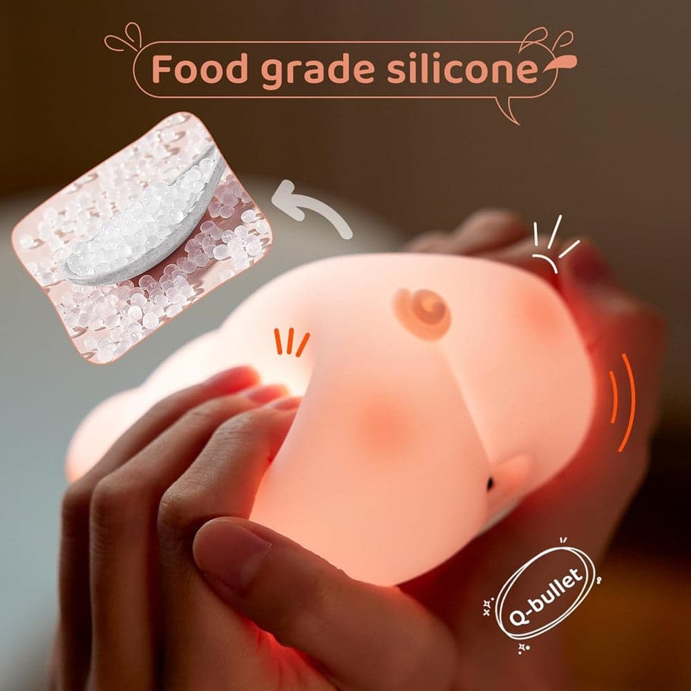 LUCE NOTTURNA FORMA MAIALE PER BAMBINI IN SILICONE DIMMERABILE LAMPADA RICARICABILE in Luci notturne per bambini Trade Shop italia - Napoli, commercioVirtuoso.it