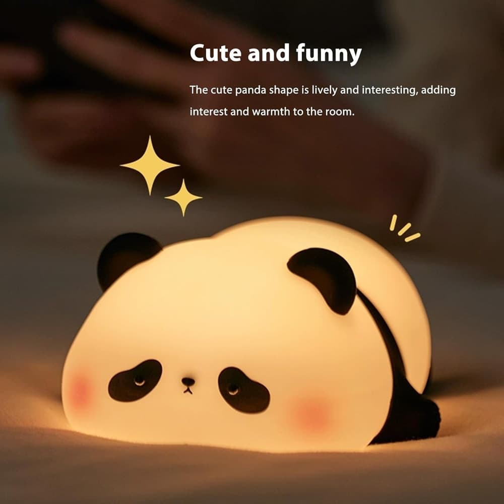 LUCE NOTTURNA FORMA PANDA LAMPADA A LED IN SILICONE DIMMERABILE RICARICABILE USB in Luci notturne per bambini Trade Shop italia - Napoli, commercioVirtuoso.it