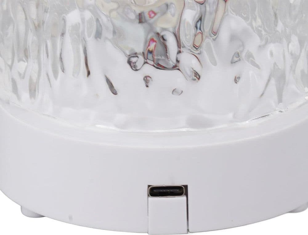 LAMPADA DA TAVOLO IN CRISTALLO OCEANICO ABS ONDULATO USB A 16 COLORI SALA GIOCHI PRANZO in Lampade da tavolo e abat-jour Trade Shop italia - Napoli, commercioVirtuoso.it