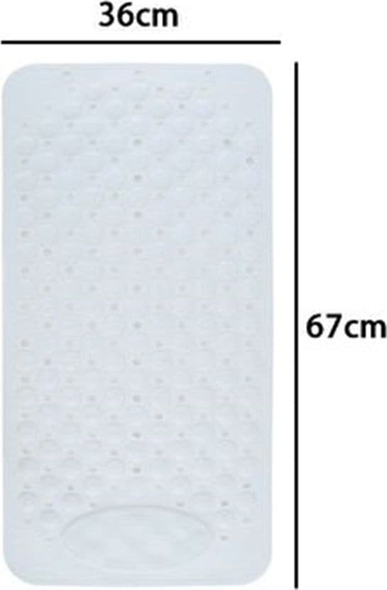 TAPPETO TAPPETINO ANTISCIVOLO BIANCO PER VASCA DA BAGNO DOCCIA 67 X 36 CM 87556 in Tappetini Trade Shop italia - Napoli, commercioVirtuoso.it