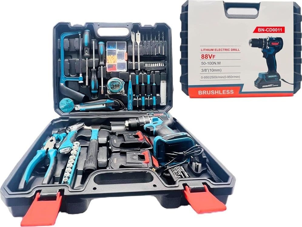 SET TRAPANO ELETTRICO AVVITATORE A BATTERIA 2 VELOCITÀ PUNTE BORSA ATTREZZI 2 BATTERIE in Trapani avvitatori Trade Shop italia - Napoli, commercioVirtuoso.it