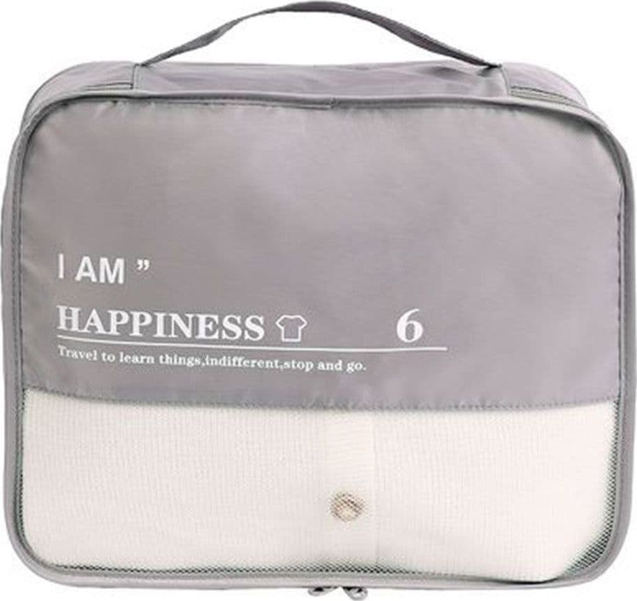 ORGANIZER VIAGGIO CASA IMPERMEABILE BORSA ORGANIZZATORE VALIGIA GRIGIO 34X29X12CM 87712