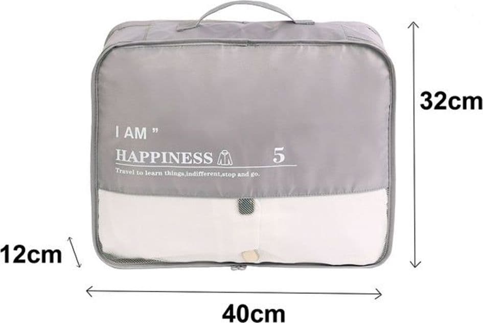 ORGANIZER VIAGGIO IMPERMEABILE BORSA ORGANIZZATORE VALIGIA CASA GRIGIO 40X32X12CM 87713 in Organizer per valigie Trade Shop italia - Napoli, commercioVirtuoso.it