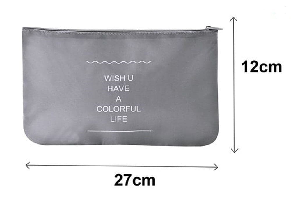 SET 2PZ ORGANIZER VIAGGIO ORGANIZZA VALIGIA BAGAGLI BORSA PIATTA 27X12CM GRIGIA 87714 in Organizer per valigie Trade Shop italia - Napoli, commercioVirtuoso.it