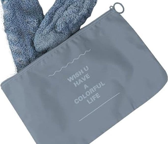 SET 2PZ ORGANIZER VIAGGIO ORGANIZZA VALIGIA BAGAGLI BORSA PIATTA 27X12CM GRIGIA 87714 in Organizer per valigie Trade Shop italia - Napoli, commercioVirtuoso.it