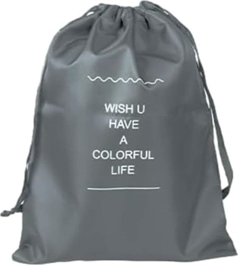 ORGANIZER DA VIAGGIO ORGANIZZA VALIGIA BAGAGLI BORSA CON COULISSE 36X27CM GRIGIA 87715 in Organizer per valigie Trade Shop italia - Napoli, commercioVirtuoso.it