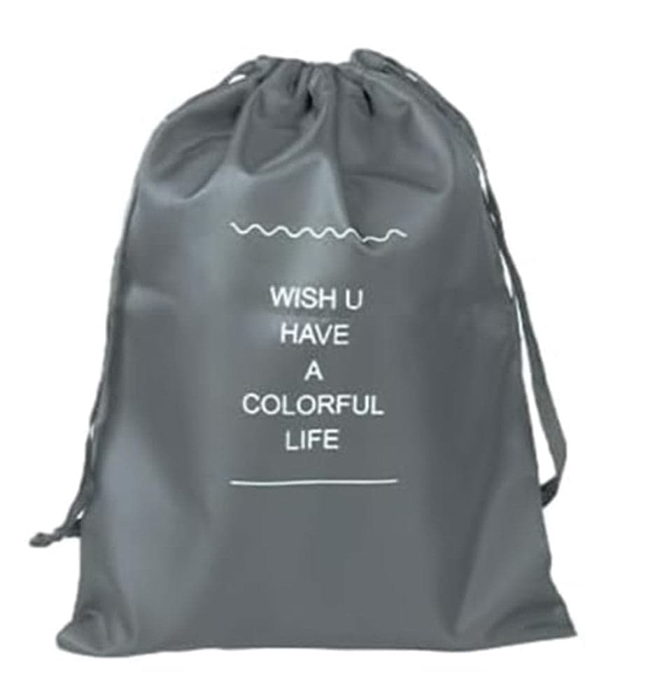 ORGANIZER DA VIAGGIO ORGANIZZA VALIGIA BAGAGLI BORSA CON COULISSE 36X27CM GRIGIA 87715 in Organizer per valigie Trade Shop italia - Napoli, commercioVirtuoso.it